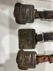 Lot Of 3 RARE Caterpillar CAT Heavy Machinery Watch Fobs With Straps - Picture 1 of 7