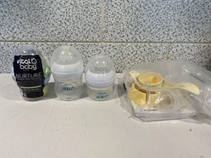 Medela Harmony Single Manual Breast Pump and Baby Feeding Bottles Bundle - Picture 1 of 4