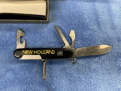 Navaja de bolsillo negra Swiss Scout para camping multiherramienta - NUEVA HOLANDA promocional - 9 Foto 1 de 4