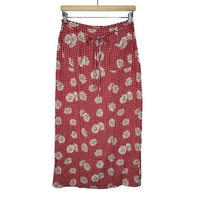 Винтажная юбка миди My Michelle Cottagecore в клетку Daisy 13 - Изображение 1 из 4