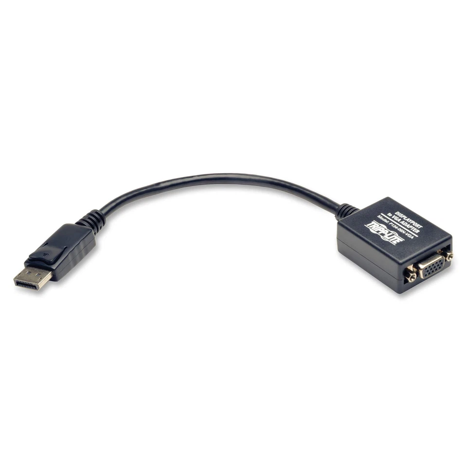 DisplayPort to VGA Active Adapter 6 inch 1920x1200 1080P Plug and Play - Image 1 of 1