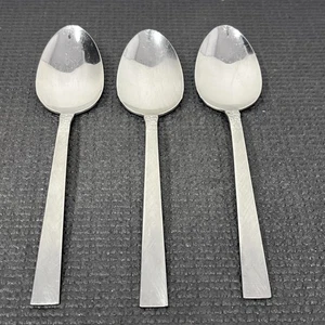 Oneida BROOKWOOD Dinner Spoon Stainless lot of 3 WM Dalton WM A Rogers - Picture 1 of 13