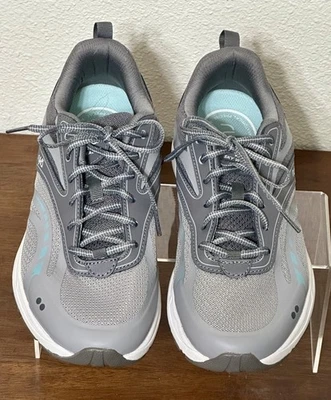 Zapato de tenis para caminar RYKA Sky Walk 2 cojín de espuma viscoelástica para mujer, gris, talla 8,5 W Foto 1 de 4