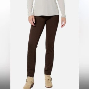 Colleen Lopez Women's Perfect 10 Cigarette Leg Ponte Pant Choco Brown - 3X - Picture 1 of 1