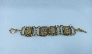 brass Bracelet / Cuff Egyptian Pharaonic Design - Picture 1 of 4