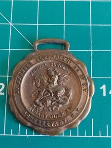 Antique St Georges Commandery 1913 Schenectady NY Watch Fob Bastian Bro - Picture 1 of 5