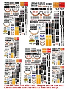 1:24 Hemi #1 Mopar Plymouth Decals 1:32 1:64 1:43 Small - Bild 1 von 2