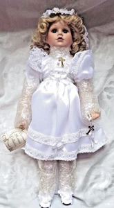 FLORENCE MARANUK DOLL, SHOW STOPPERS Christy Communion / Bride Doll & COA New - Picture 1 of 12