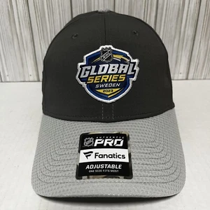 NHL Global Series Sweden Hat Cap SnapBack Fanatics Authentic Pro Hockey NWT - Picture 1 of 5