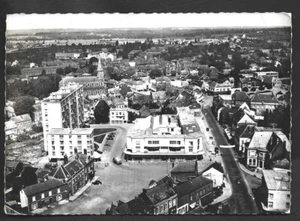 CPSM -- HIRSON LUFTAUFNAHME. NEUE GEBÄUDE EINKAUFSZENTRUM. 188.H - Bild 1 von 1