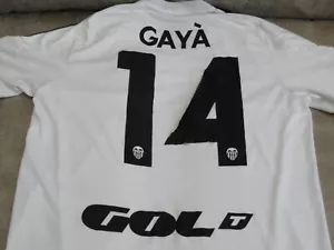 ADIDAS VALENCIA PLAYERS HOME SHIRT - 2015 - 2016 - #14 - GAYA - Picture 1 of 9