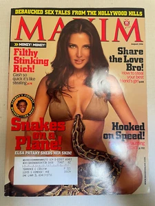MAXIM Back Issue #104 August 2006 Snakes on Plane ELSA PATAKY Swimsuit Cover - Picture 1 of 2