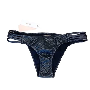 NWT PILYQ Posh Strappy Teeny Bikini Bottom Size Large - Picture 1 of 8