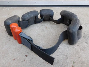 VINTAGE WEIGHT BELT w/ 32+ LBS. NYLON COVERED LEAD SCUBA DIVING WEIGHTS - Picture 1 of 8