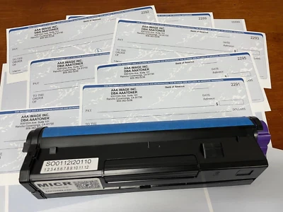 AAATONER MICR Check Toner Cartridge for OKI B4550, B4600 (Big one 43502001) - ONLY !!!!!!