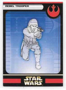 2004 Star Wars Miniatures Rebel Trooper Stat Card Only Swm Mini - Bild 1 von 2