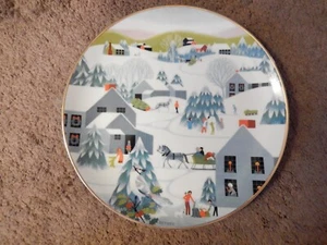 Betsey Bates 1982 Home For Christmas World Book Annual Christmas Plate Series - Picture 1 of 16