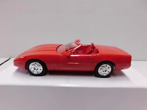 1990 CORVETTE 1.24 PROMO MODEL BRIGHT RED 6044 - Picture 1 of 5