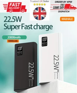 Banco de alimentación portátil de carga rápida 20000 mAh 22,5 W con 3 puertos USB y pantalla LCD - Imagen 1 de 10