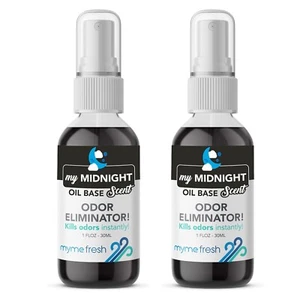 2x Scent Air Freshener Concentrated Spray Car Black Odour Eliminator MIDNIGHT - Picture 1 of 17