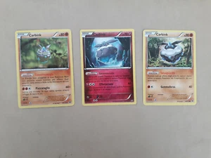 Pokemon Lotto 3 Carte Carbink 49/124 & 50/124 & 47/108 Italiano - Picture 1 of 2