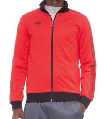 UMBRO FÚTBOL ROJO NEGRO CORTE ATLÉTICO DEPORTE PISTA CHAQUETA CLÁSICA ⚽️ WWW Foto 1 de 4