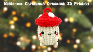 Mushroom Christmas Ornament 3D Printed - Picture 1 of 2