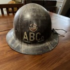 AB American Bridge AB Co. Hard Hat / Liner Full Brim Iron Worker USS/Depression 