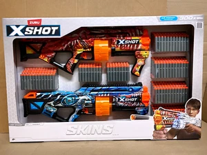Zuru X-Shot Skins Last Stand Blaster Gun 2 Pack with 300 Darts New Box - Picture 1 of 10