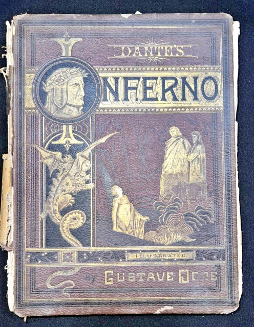 1901 Book Dantes Inferno Illustrated By Gustave