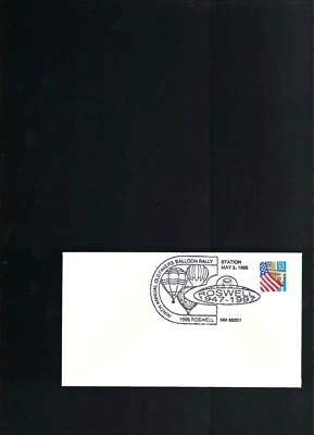 1996 Roswell NM  Balloon Rally  Postal Cover 2 - Image 1 of 2