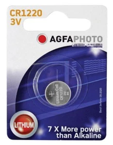 Blister de 1 celdas de botón de litio Agfa (tipo CR1220) - Imagen 1 de 2