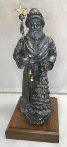 MICHAEL RICKER LE Pewter FATHER CHRISTMAS / SANTA CLAUS ~ Signed & Numbered 9.5" - Picture 1 of 10