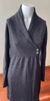 Vestido de suéter para mujer Evan Picone - Talla L - Gris oscuro Foto 1 de 2