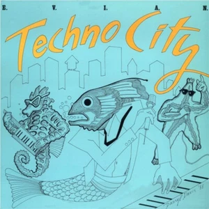 'E.V.I.A.N. And The Atlantis Posse - Techno City' 12" Electro 1988 VG/Generic - Imagen 1 de 4