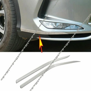 For Lexus RX350 RX450H 2020-22 Silver Front Bumper Corner Lip Molding Cover Trim - Picture 1 of 8