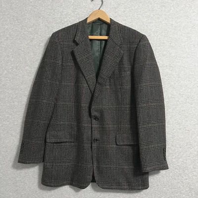Chaqueta deportiva Hickey Freeman para hombre 42L gris cachemir Glen a cuadros Canterbury Blazer Foto 1 de 4