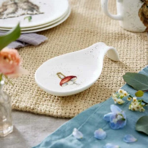 Reposacuchara Royal Worcester Wrendale Designs (ratón sobre hongo) - Imagen 1 de 3