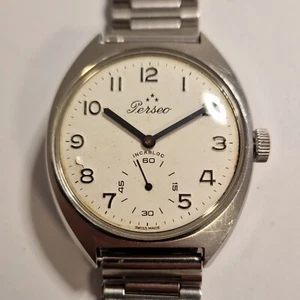 Orologio Perseo FS Assegnato Railking Ferrovie Vintage Manuale Unitas 6325 - Foto 1 di 6