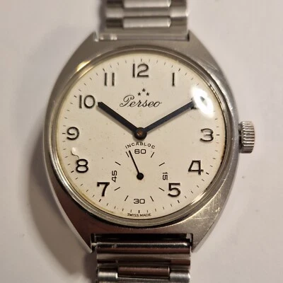 Orologio Perseo FS Assegnato Railking Ferrovie Vintage Manuale Unitas 6325 - Immagine 1 di 4