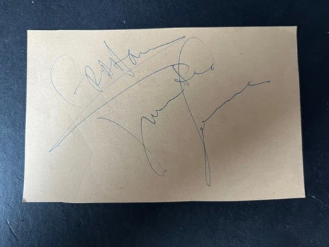 FRANKIE LAINE - LATE GREAT AMERICAN SINGER / SONGWRITER - SIGNED ALBUM PAGE Cover