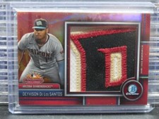 2023 Bowman Chrome Deyvison De Los Santos Red Refractor AFL GU Patch #2/5