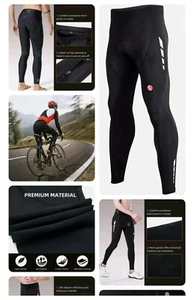Souke Sports 4/4 Cycling Pants Padded Mens Color Black Size Large   (Pl8030) - Picture 1 of 10