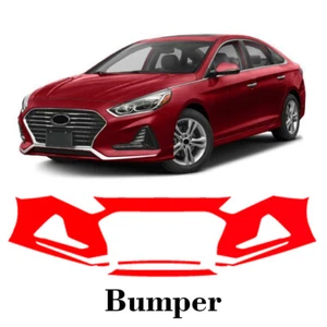 Front bumper PreCut PPF Paint Protection Film For Hyundai Sonata 2018-2019 - Picture 1 of 7