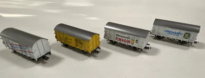 Set of 4 Vintage German HO Roco 4305 B,C,D,E  Beer Wagons Munich, Dortmund, etc. - Image 1 of 4