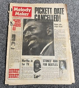 MELODY MAKER February 8th 1969 Wilson Pickett Status Quo TYA Fleetwood Mac - Picture 1 of 4
