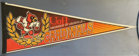 LOUISVILLE CARDINALS PENNANT 12" x 30" WINCRAFT SPORTS SEE DESCRIPTION (1) Cover