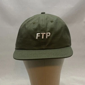 Fuckthepopulation FTP Baseball Cap Adjustable Olive Embroidered Logo Strapback - Picture 1 of 5