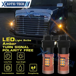 3157 4157NA LED Parking Turn Signal Light Bulbs For Freightliner Cascadia 08-17 - Picture 1 of 12