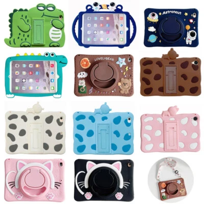 Funda protectora con soporte a prueba de golpes para niños con correa para iPad 56789 Air 12345 Pro 11 Mini Foto 1 de 4